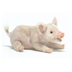 Peluche Cochon couche 28 cm - Anima
