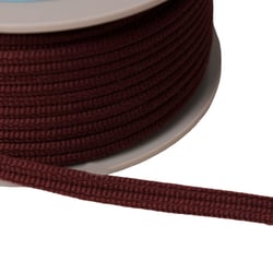 Double cordon 9mm violet prune au mètre