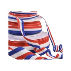 Bobine 25m élastique drapeau francais bleu blanc rouge