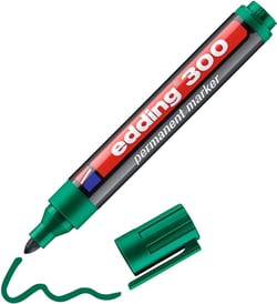 Marqueur permanent 1,5-3 mm - Edding - Vert - Gamme 300