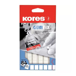 Pâte adhésive - Patafix - Extra forte - Blanche - 84 carrées - Kores