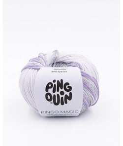 Pelote de coton brillante Pingo Magic - Pingouin Lilas Violet