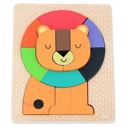 Puzzle encastrement Lion en bois
