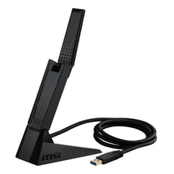 Dongle WiFi MSI AXE5400 WiFi USB - AXE5400 WiFi USB - Noir - 46 g