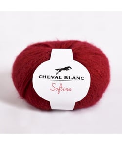 Fil à tricoter SOFTINE - Cheval Blanc Rouge (305 - RUBIS)