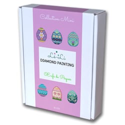 Mini kit diamond painting Pâques  – 6 toiles Oeufs de Pâques