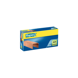 Boîte d'agrafes - Standard - 26/6 - Doré - 5000 agrafes - Rapid