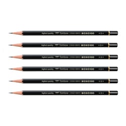 Crayon graphite TOMBOW - MONO 100 - Lot de 6 - Dureté B