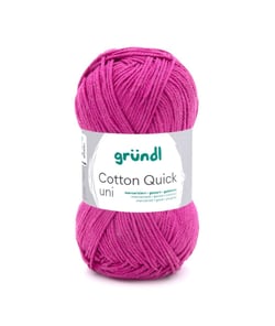 Fil à tricoter COTTON QUICK UNI - Gründl - PPSC - certifié Oeko-Tex 108 Rose