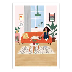 Affiche 50x70 cm - Couch Potato - Maja Tomljanovic