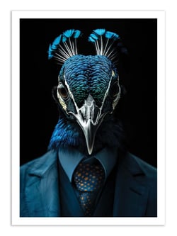 Affiche 30 x 40 cm - Peacock Wild Suits - Philippe Hugonnard