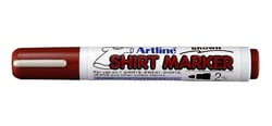 Lot de 4 marqueurs textiles permanents pointe conique 2 mm - ARTLINE - Marron