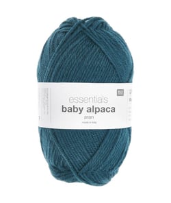 Fil exceptionnel à tricoter Essentials Baby Alpaca & Merino - Rico Design 08 Bleu pétrole