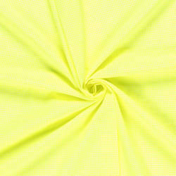 Tissu Seersucker Carreaux Nano Rayures sur fond Jaune fluo