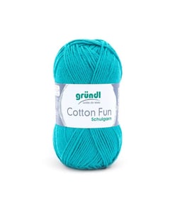 Fil à tricoter COTTON FUN - Gründl - certifié Oeko-Tex 24 Bleu