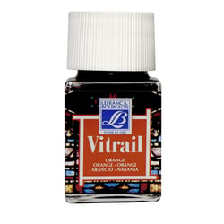 Peinture vitrail - Lefranc Bourgeois - Orange - Flacon de 50ml
