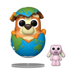 Bluey - Figurine POP! & Buddy C'est l'heure de dormir avec Floppy Lapin 9 cm - Funko
