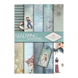 5 papiers scrapbooking 21 x 29.7 cm ITD Collection SEAFARING ADVENTURE