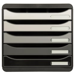 Module de classement Big Box Plus 5 tiroirs Shades of Grey - Nuances de gris - Exacompta