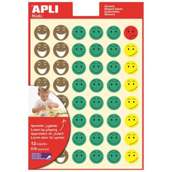 Apli Agipa - Gommettes Sourires et expressions (émoticon) x 576