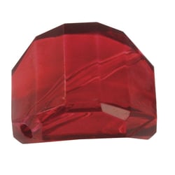 Rayher - Perle acrylique Rouge Carré facetté 20x20 mm 1 pièc.