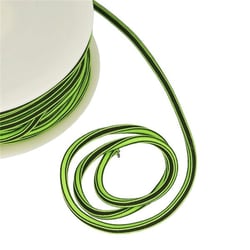 Bobine 25m Cordon carré  4 mm Vert  fluo