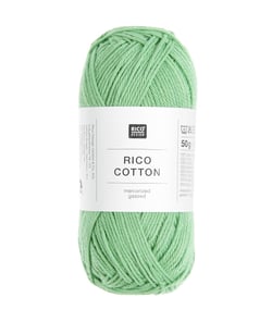Coton à tricoter ou à crocheter Rico Cotton - Rico Design 603 Eucalyptus