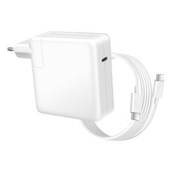 Avizar Chargeur pour Surface Laptop 5 / 6 15" USB-C 96W + Câble 1,8m Blanc