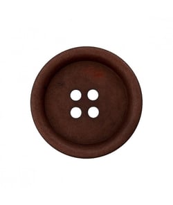 Carte de 3 boutons de chemise en Corozo 4 trous 20mm - Prym Brun Fonce marron