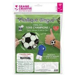 Kit Plastique Dingue Football - Graine Creative - Rose