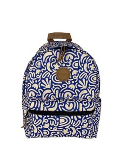 Sac à dos M - Motif blanc et bleu - Athènes - 20L - EASYOU