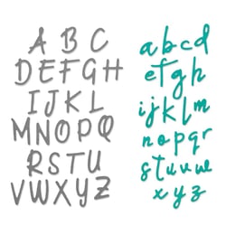 Gabarit de découpe pour machine - Sizzix - Alphabet Emily Tootle