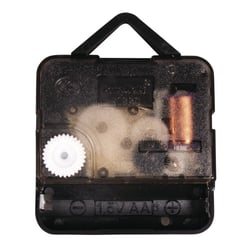 Mouvement d'horlogerie quartz, 7,6mm ø, axe de 12mm, assemblé, 1 pce.