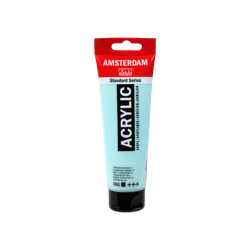 Peinture Acrylique en tube - Vert turquoise clair - 660 - Amsterdam - 120ml