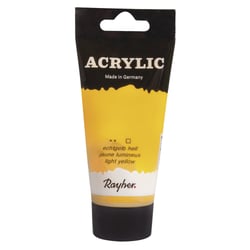 Acrylic, jaune lumineux, Peint.acrylique d'artistes, tube - 75ml