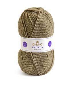 Fil à tricoter KNITTY 4 - 50gr - DMC 590 marron