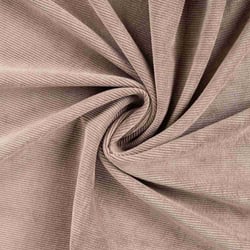 Tissu Velours Côtelé lavé  Eden envers fausse fourrure uni  Taupe
