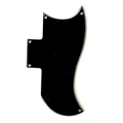 Pickguard Noir Half Face 3ply pour Gibson SG 1971-2018 ou 1961 Reissue