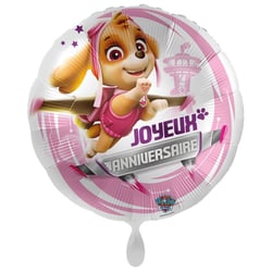 Ballon Aluminium Hélium Pat Patrouille Joyeux Anniversaire Stella - Ø 43 cm