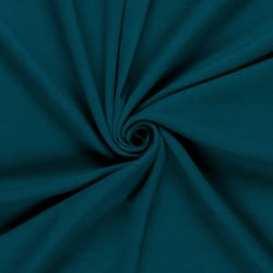 Tissu Drap de manteau Coeur de Laine uni  Bleu canard