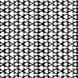 Tissu Bengaline Téo sur fond Blanc