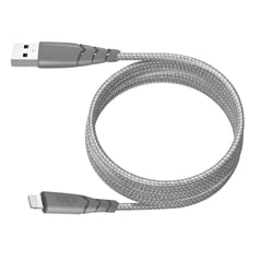 Force Power Câble Ultra-renforcé USB A/Lightning 3m - 2.4A Gris