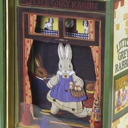 Grande boite à musique petit lapin gris - Trousselier - Beige