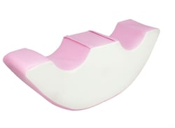 Duo rocker bloc en mousse blanc, rose (pastel) - Velinda