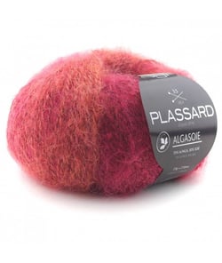 Fil de Soie et alpaga Algasoie IMPRIMEE - Plassard 56 Rouge