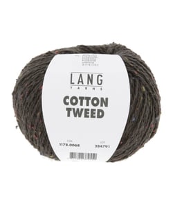 Pelote de Soie et Coton COTTON TWEED - Lang Yarns 68 Marron