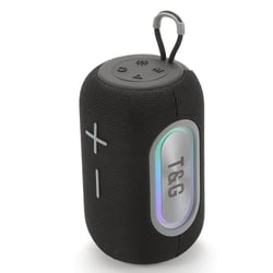 Enceinte Bluetooth Portable Subwoofer 20W LED Lumière Respirante Autonomie Longue Durée Noir YONIS