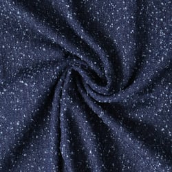 Tissu Jean Denim griffé Bleu foncé