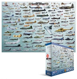 Puzzle Evolution des avions de guerre 2000 pieces - Eurographics