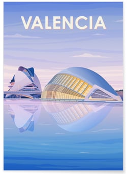Affiche Valencia | A3 : 29,7x42cm